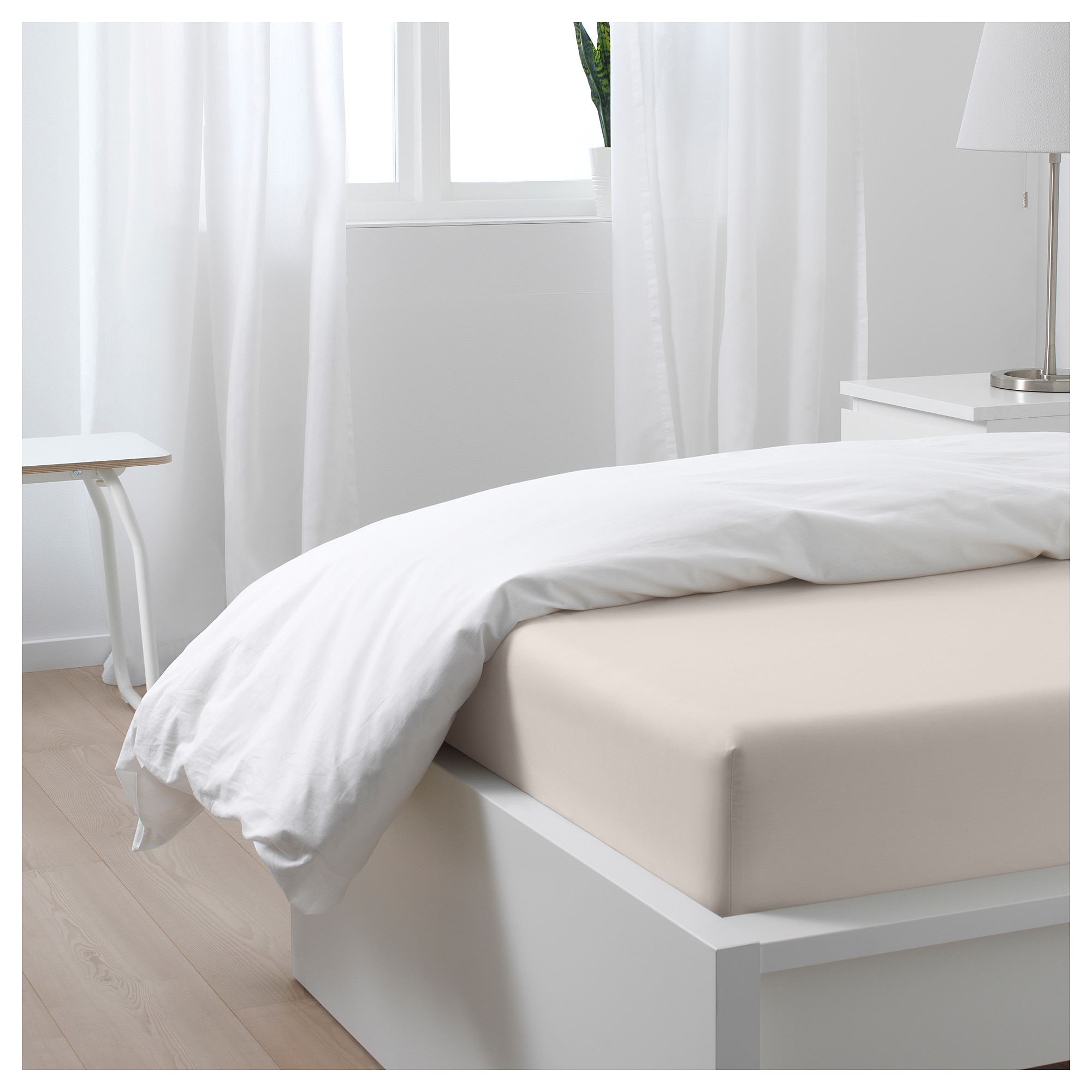 

Простыня натяжная IKEA СЁМНТУТА светло-бежевый 404.127.92
