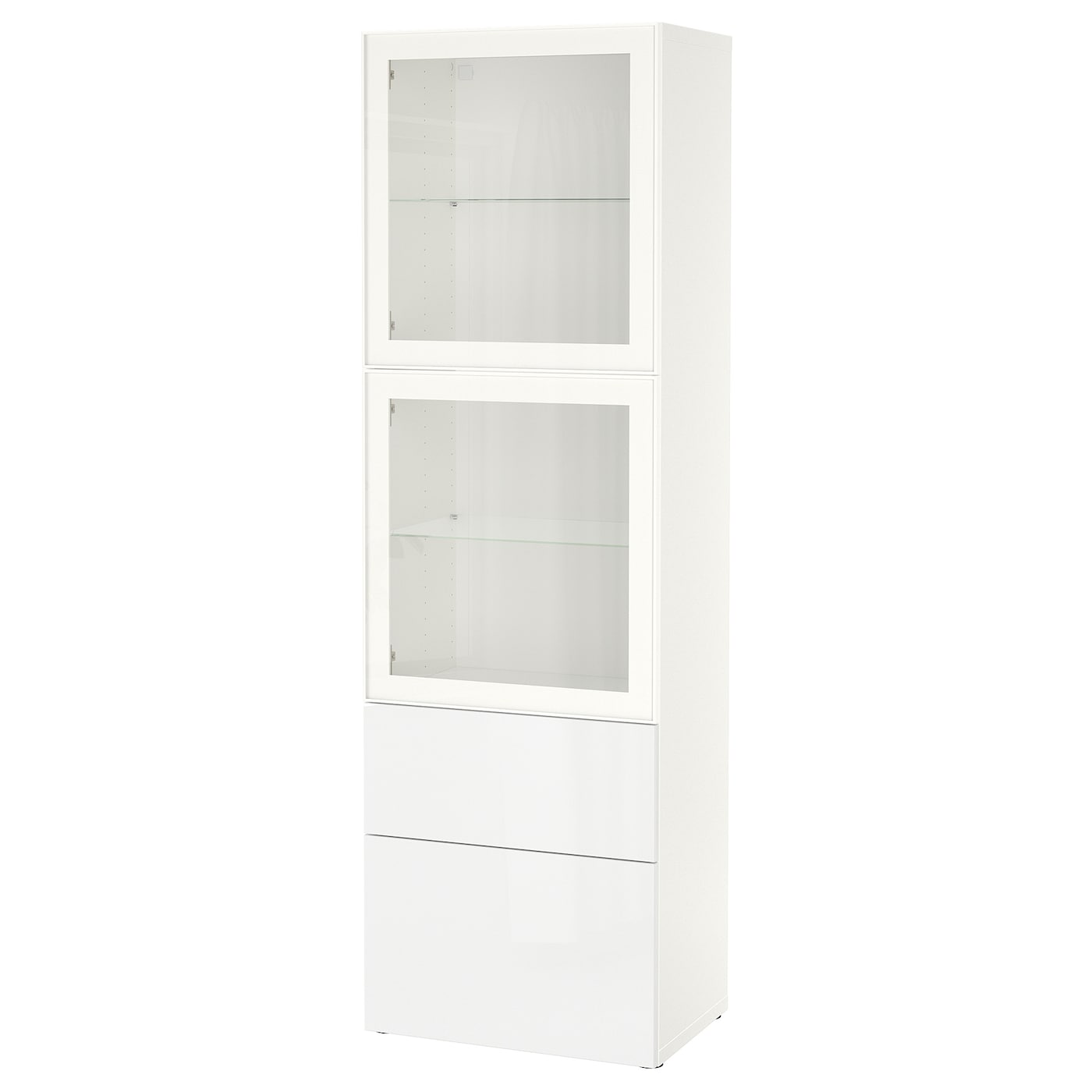 

Комбинация для хранения+стекл дверц IKEA БЕСТО белый 993.011.36