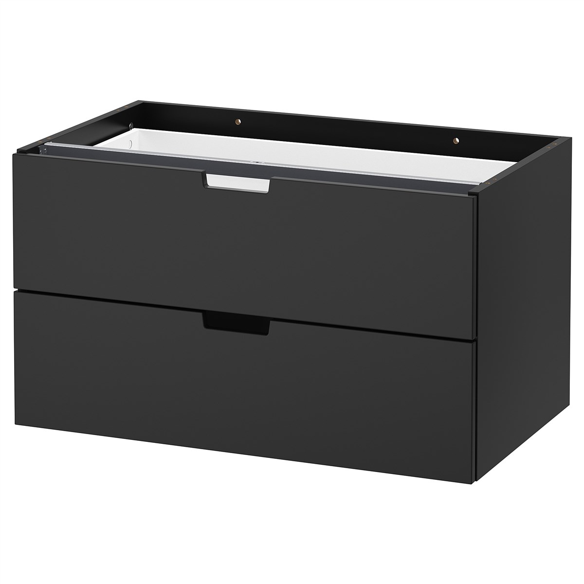 

Модульный комод с 2 ящиками IKEA НОРДЛИ антрацит 603.658.55