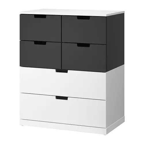 

Комод с 6 ящиками IKEA НОРДЛИ белый 592.117.60