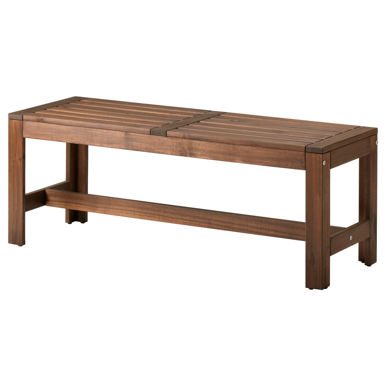 

Садовая скамья IKEA ЭПЛАРО коричневая морилка 102.051.81