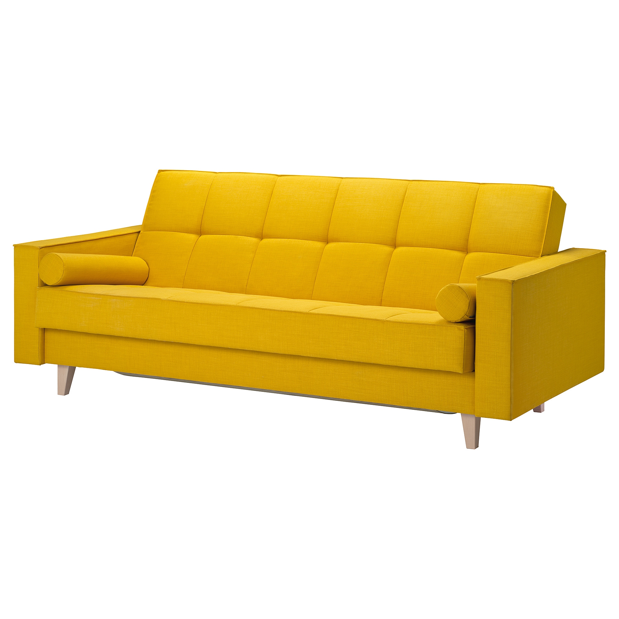 

3-местный диван-кровать IKEA АСКЕСТА шифтебу желтый 105.037.22