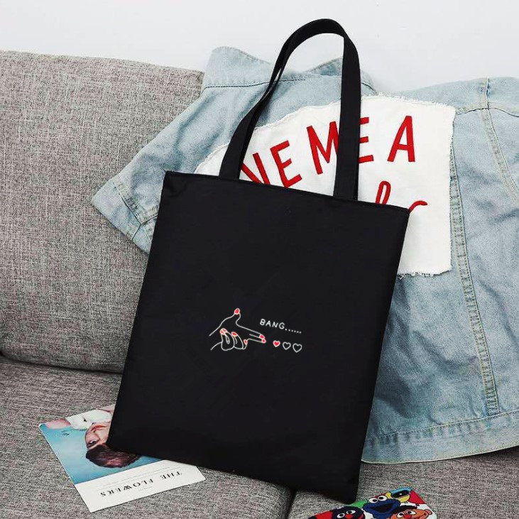 

Сумка шоппер Jsstore Эко Пистолет Черная
