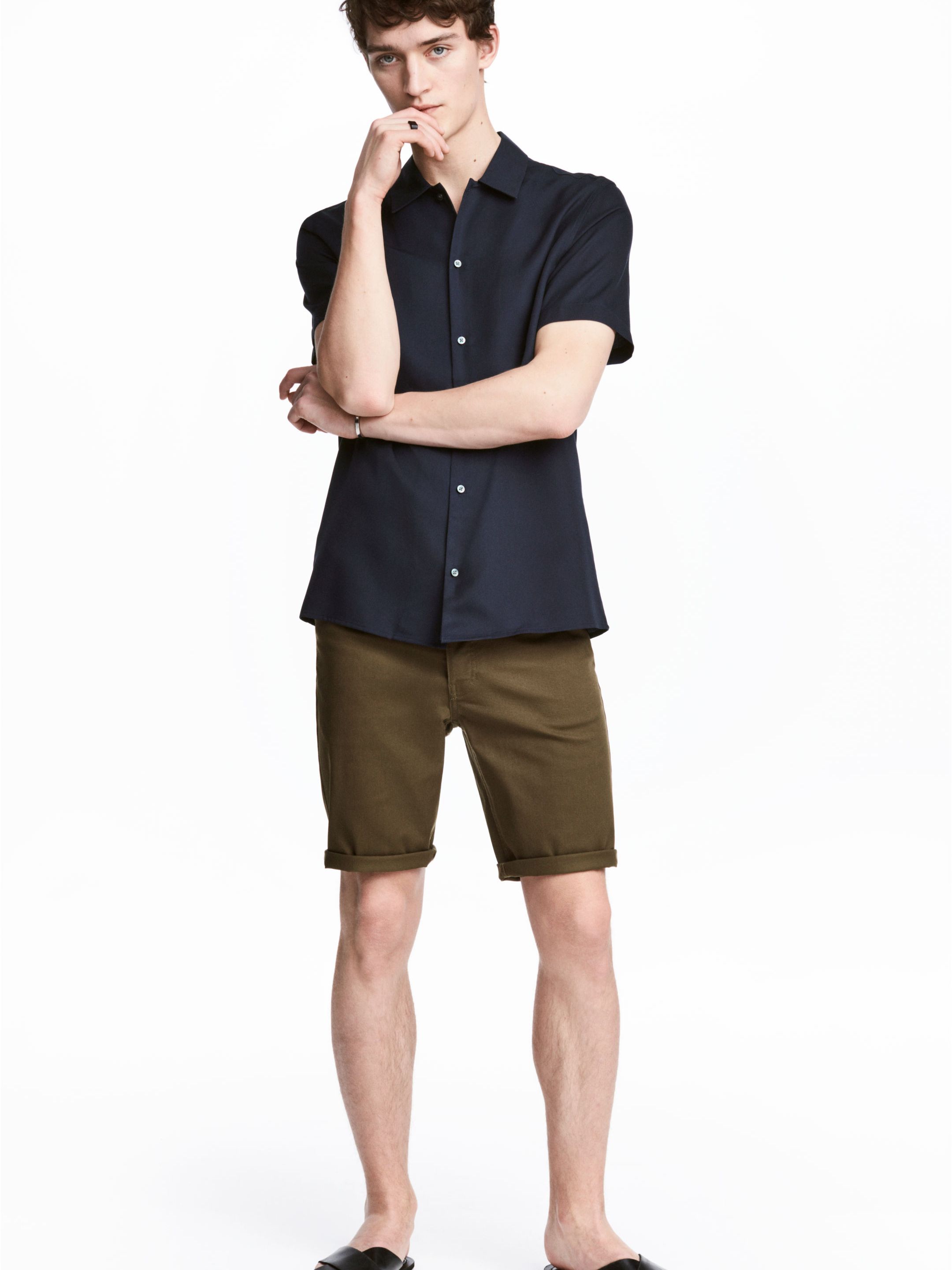 

Шорты джинсовые H&M 4744715-ABTE 40 Болотные