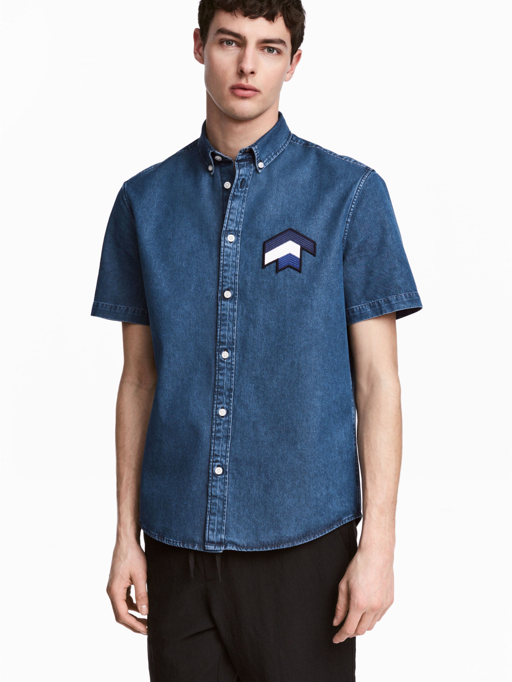 

Рубашка джинсовая H&M 4746595-ACXD L Синяя