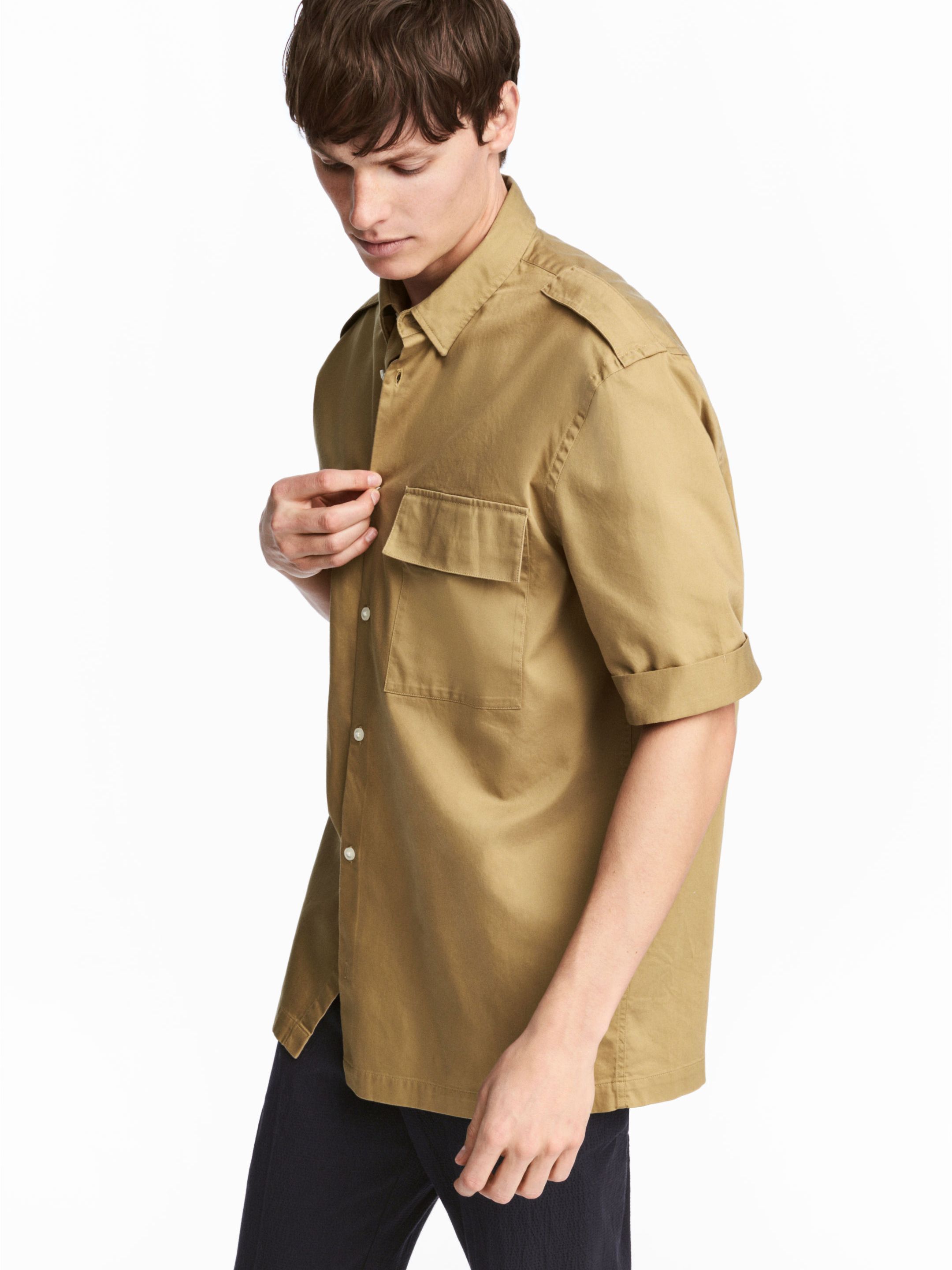 

Рубашка H&M 4854995-ACSC M Горчичная