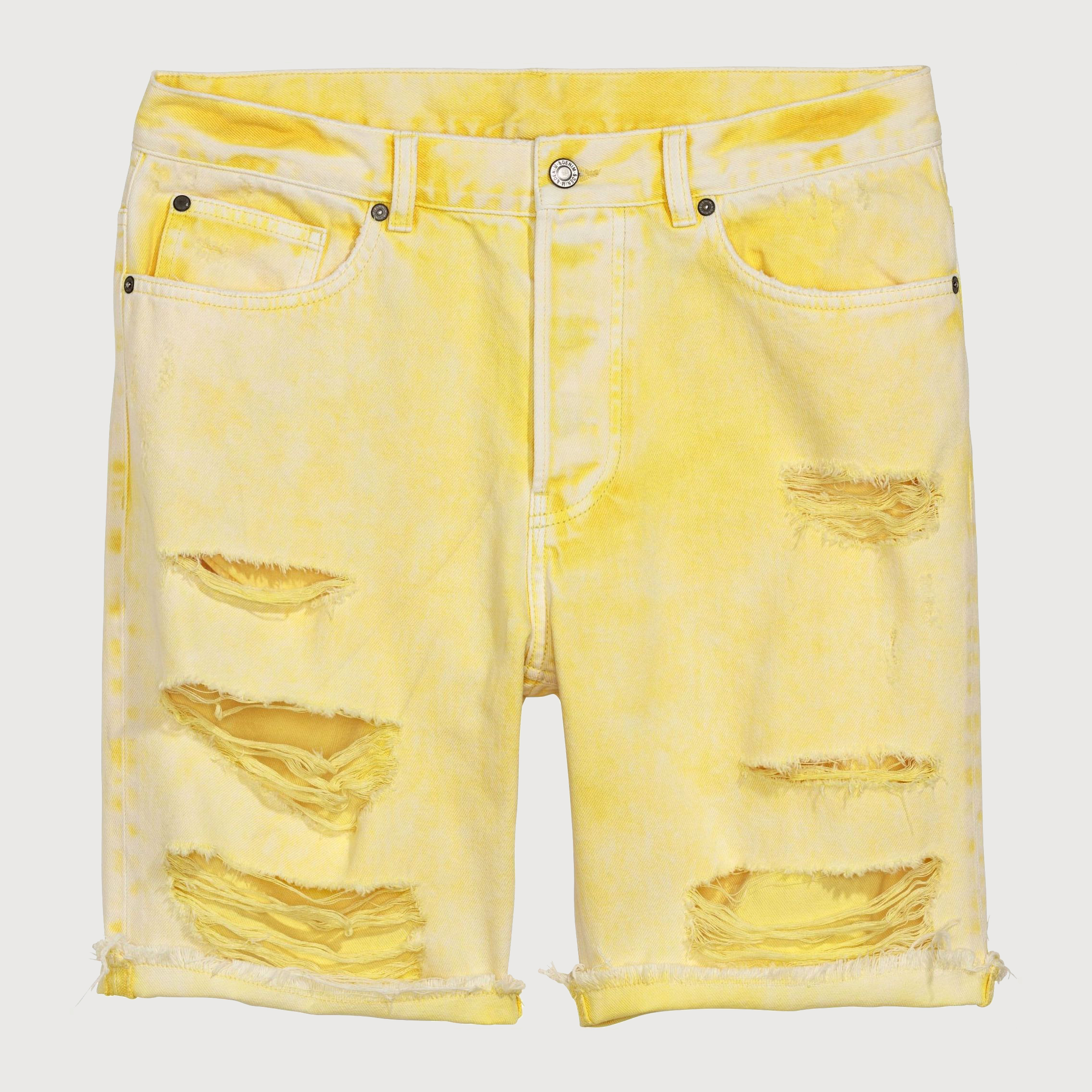

Шорты джинсовые H&M 6072327-ABEY 36 Желто-белые