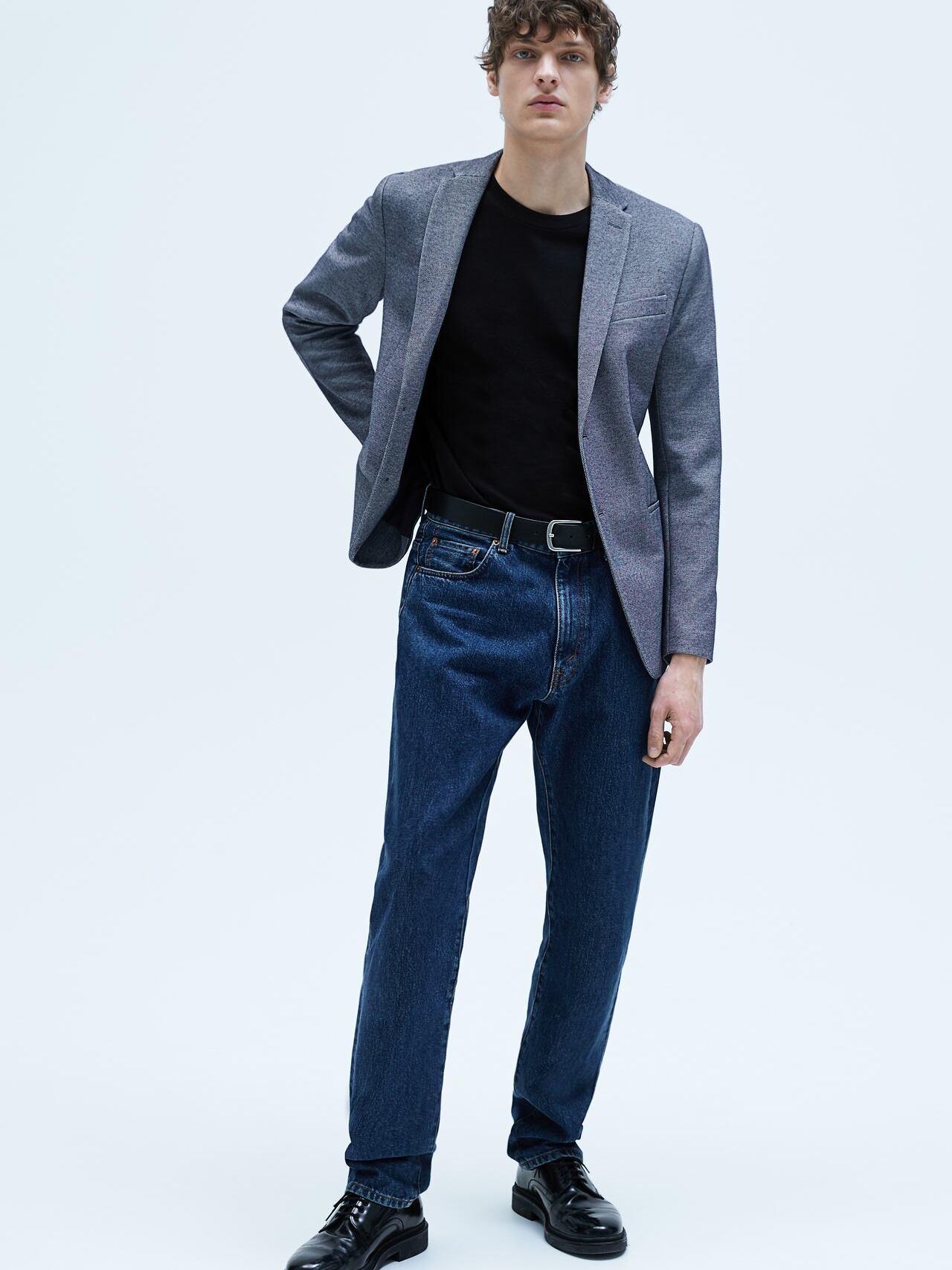 

Пиджак Zara 1608/301/400-ABFX M Темно-синий с белым