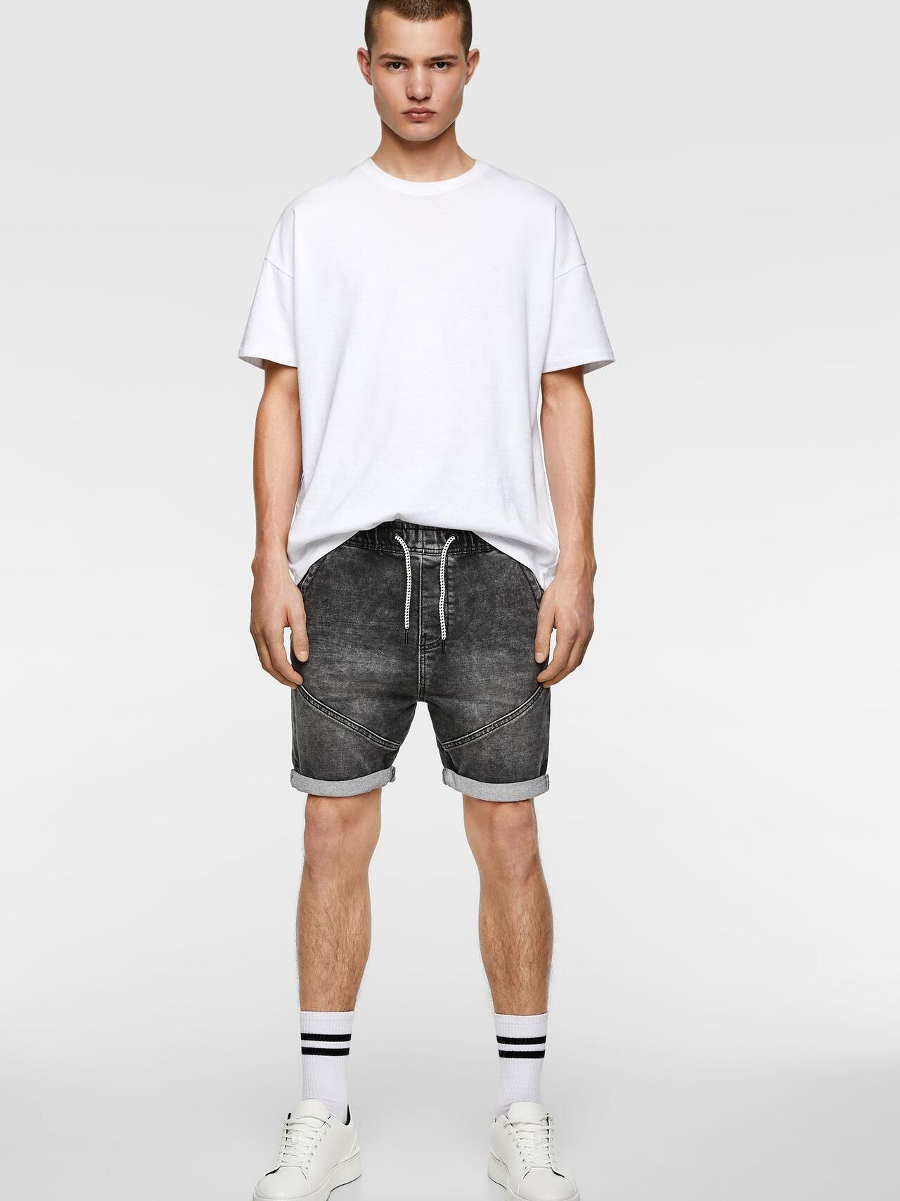 

Шорты джинсовые Zara 8235/475/800-ABOU S Черно-белые