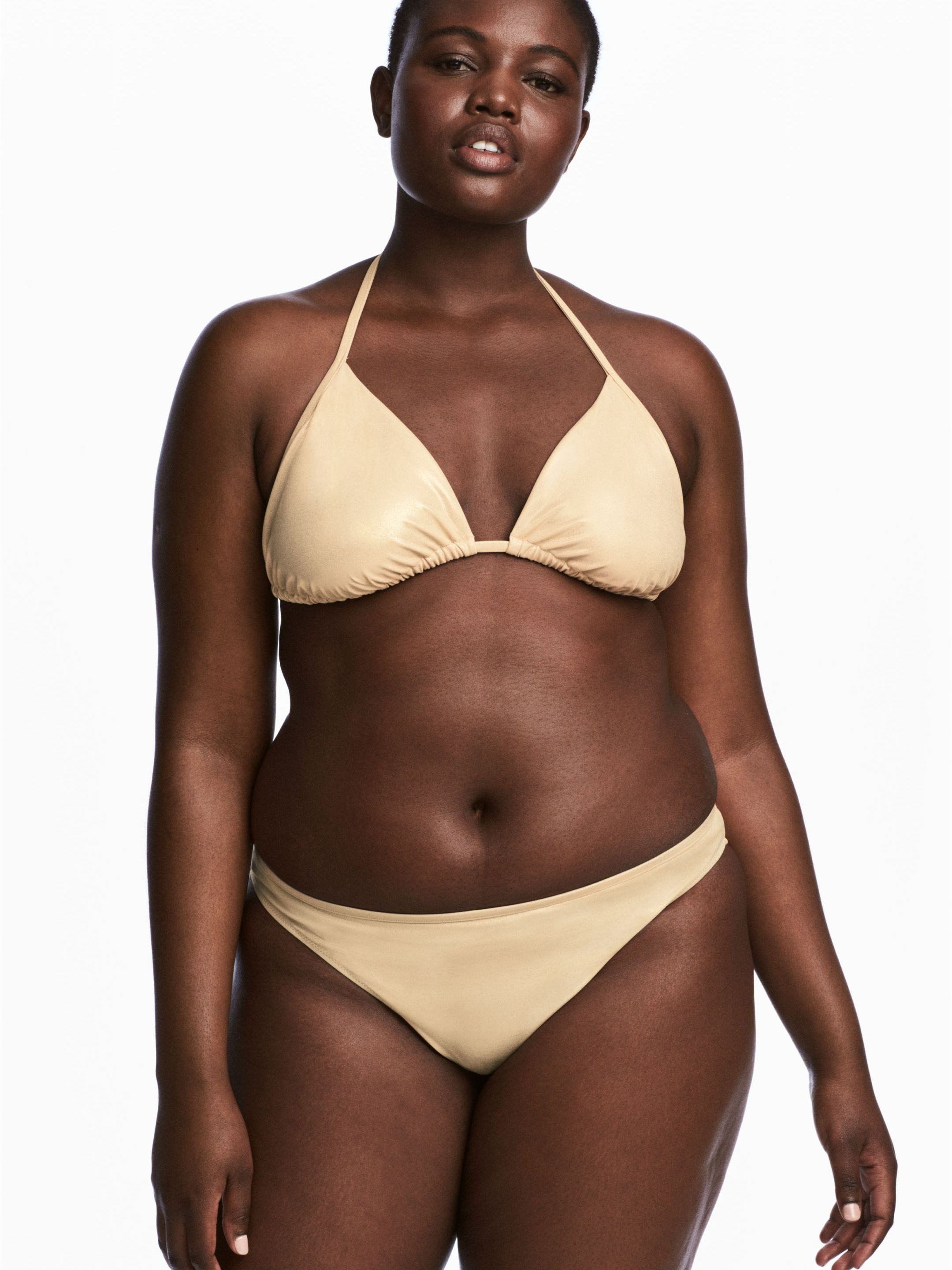 

Нижняя часть купальника H&M 5217806-AATC 50 Бежево-золотистая