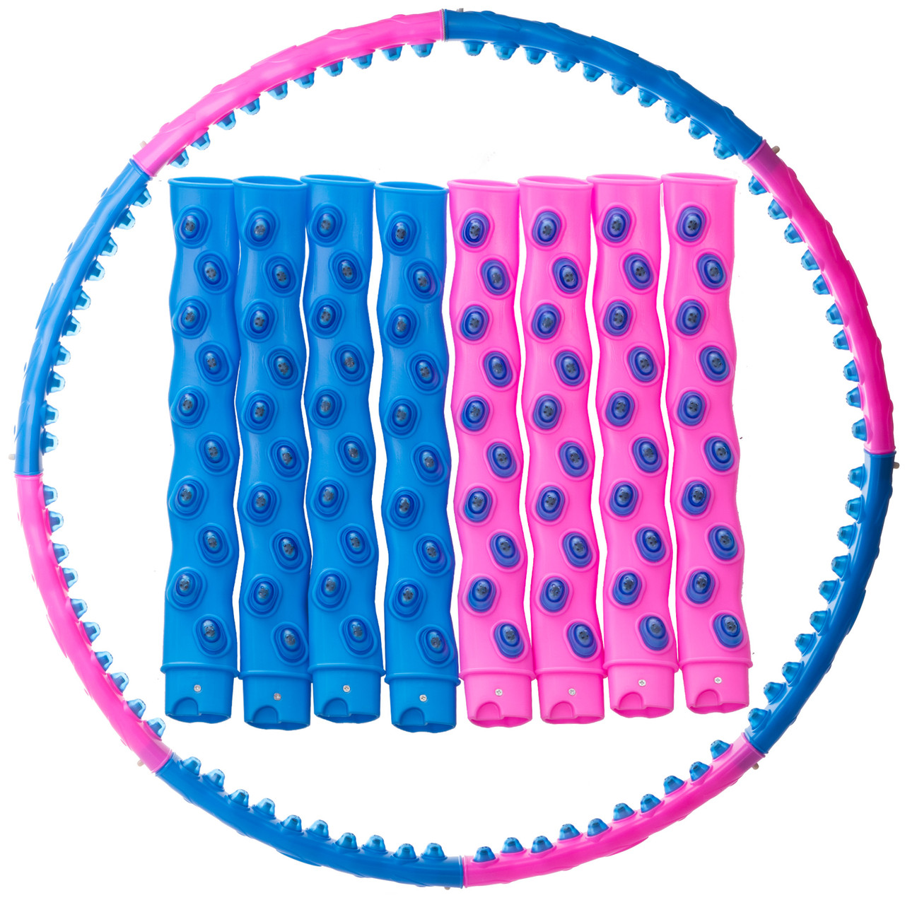

Обруч массажный хула хуп Hula Hoop My Fit MAGNETIC SP-Planeta Sport 6008 диаметр 105 см Pink-Blue