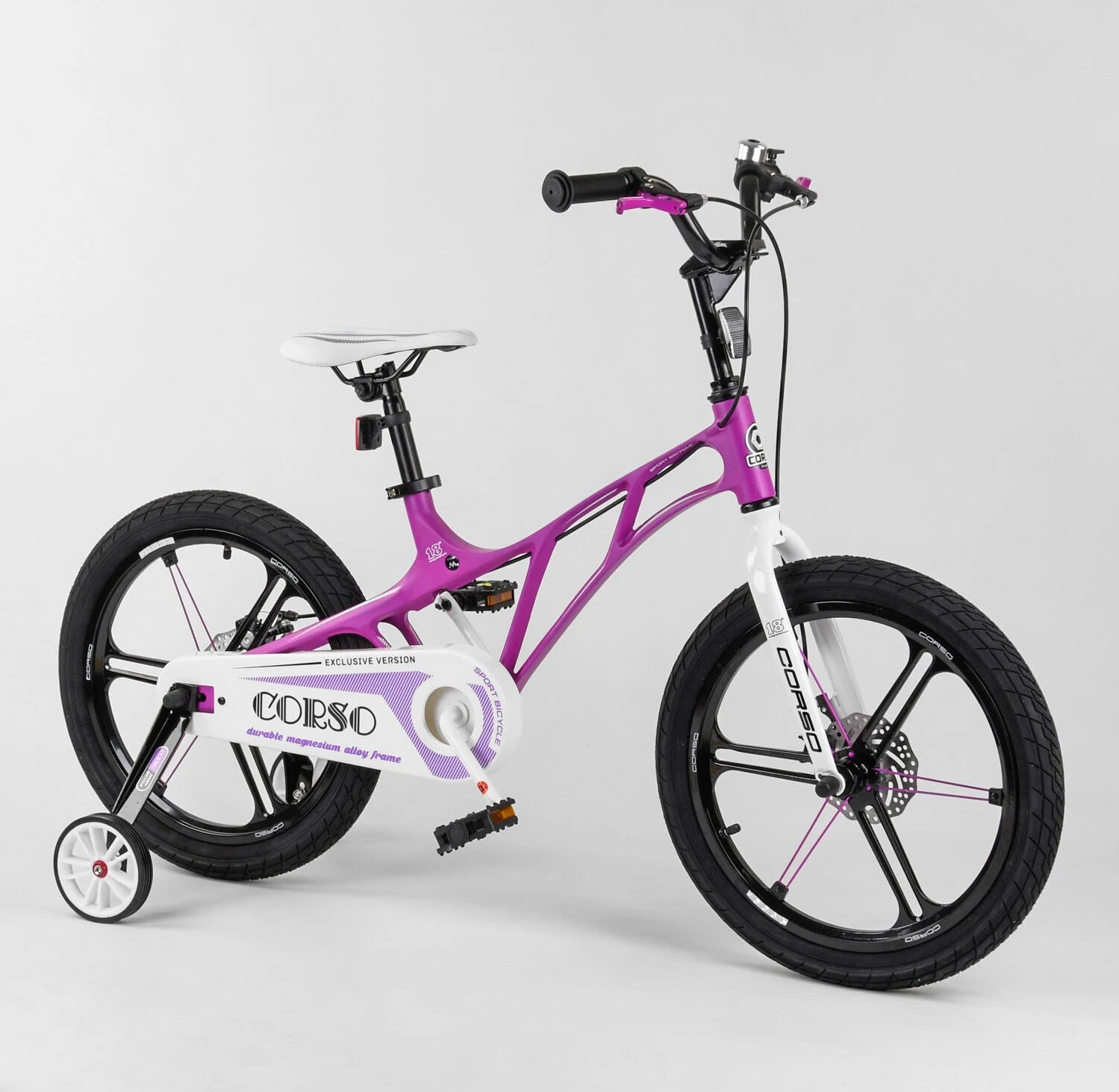 

Велосипед Corso Magnesium 18" LT-10500 Purple / White (LT-10500)