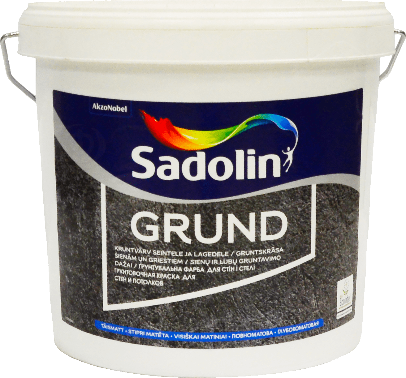 

Глубокоматовая водная грунтовка для стен и потолка Sadolin Grund 5 л Белая (5325216)