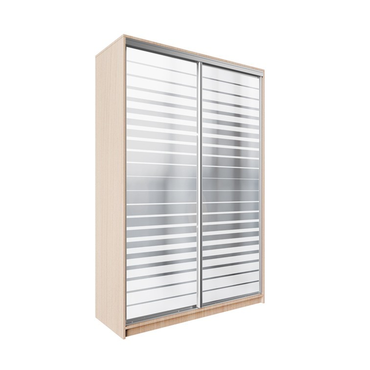 

Шкаф-купе ДЕКОР SM01 Р0252 Зеркало 240 x 140 x 60 см двухдверный Дуб молочный