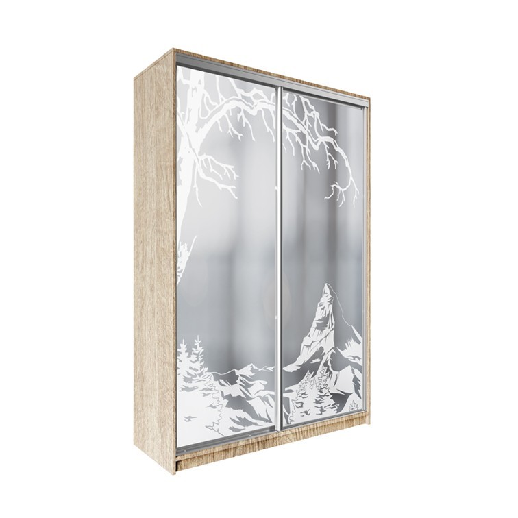 

Шкаф-купе ДЕКОР SM01 Р0179 Зеркало 240 x 160 x 60 см двухдверный Дуб сонома
