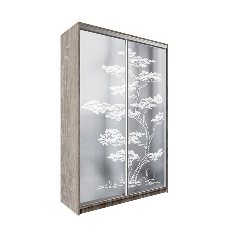 

Шкаф-купе ДЕКОР SM01 Р0083 Зеркало 240 x 150 x 60 см двухдверный Дуб сонома трюфель