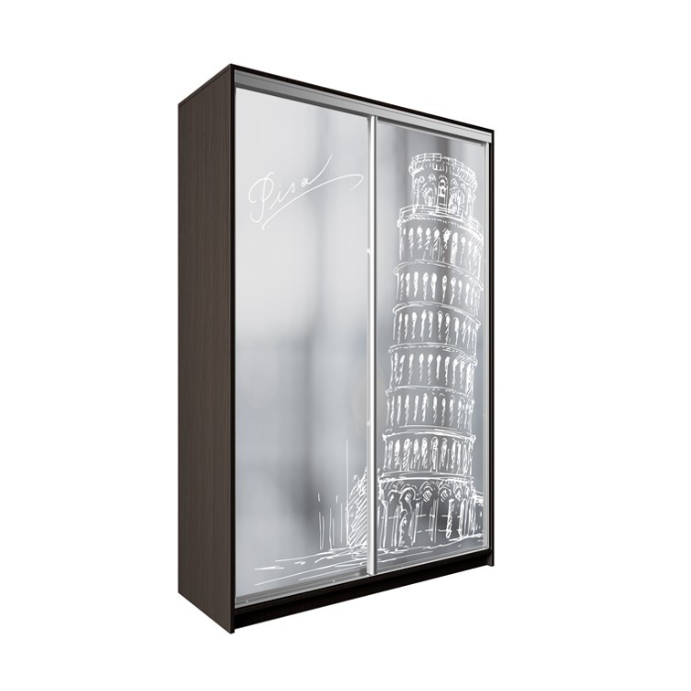 

Шкаф-купе ДЕКОР SM02 Arht_2 Зеркало 240 x 200 x 60 см двухдверный Венге Магия