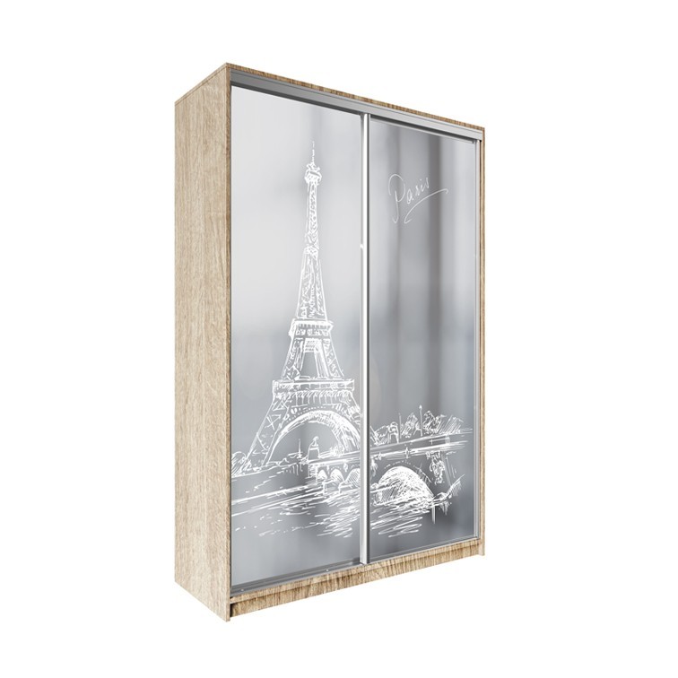 

Шкаф-купе ДЕКОР SM01 Arht_1 Зеркало 240 x 170 x 60 см двухдверный Дуб сонома