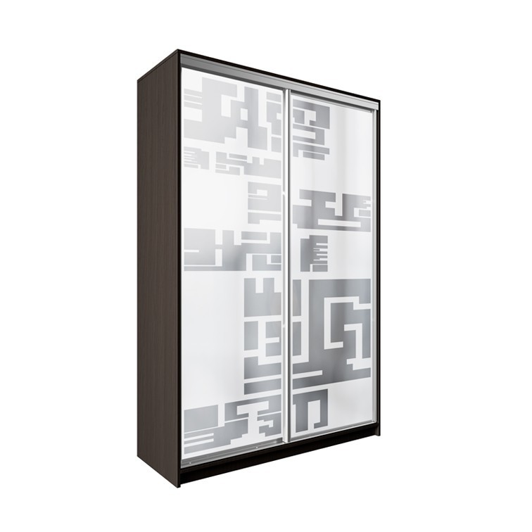 

Шкаф-купе ДЕКОР SM01 Р0174 Зеркало 240 x 130 x 60 см двухдверный Венге Магия