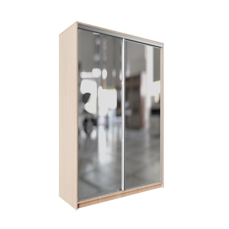 

Шкаф-купе ДЕКОР SM01 Зеркало 240 x 140 x 60 см двухдверный Дуб молочный