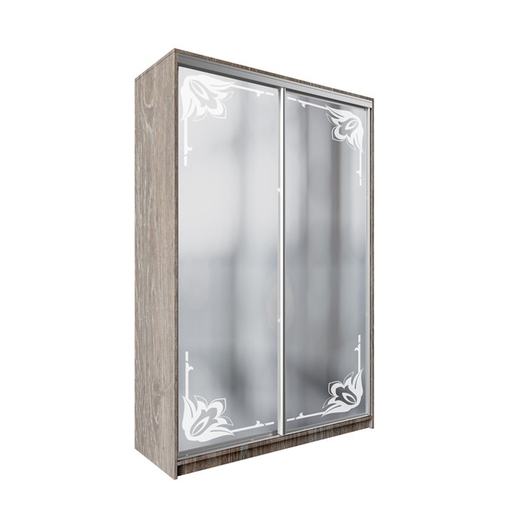 

Шкаф-купе ДЕКОР SM01 Р0216 Зеркало 240 x 160 x 60 см двухдверный Дуб сонома трюфель