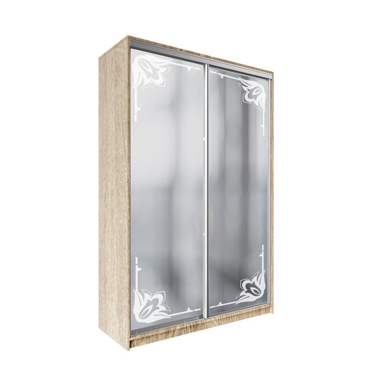 

Шкаф-купе ДЕКОР SM01 Р0216 Зеркало 240 x 160 x 60 см двухдверный Дуб сонома