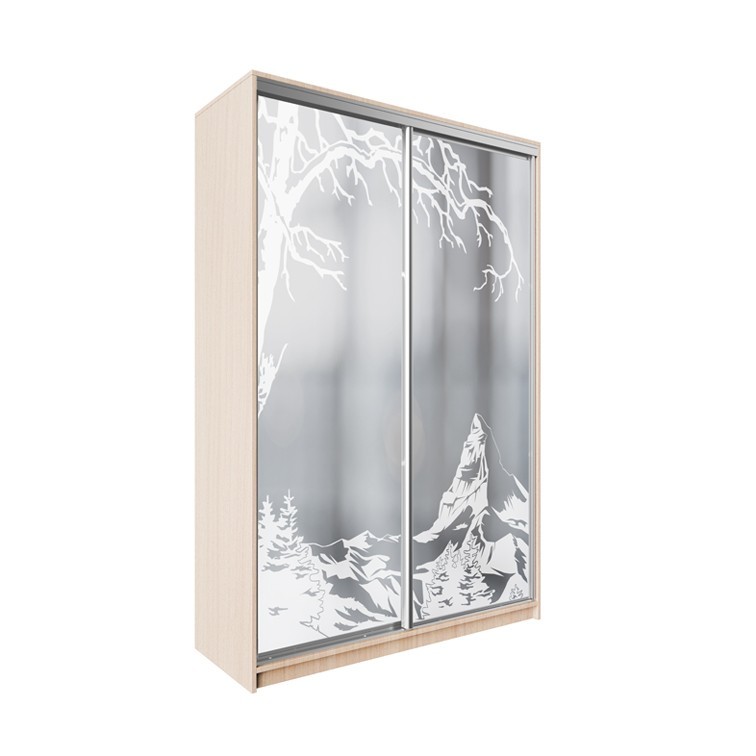 

Шкаф-купе ДЕКОР SM01 Р0179 Зеркало 240 x 160 x 60 см двухдверный Дуб молочный