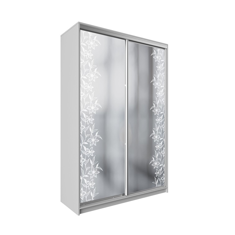 

Шкаф-купе ДЕКОР SM02 Р0217 Зеркало 240 x 200 x 60 см двухдверный Аляска белая