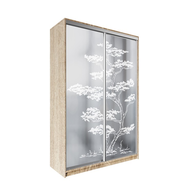 

Шкаф-купе ДЕКОР SM01 Р0083 Зеркало 240 x 140 x 60 см двухдверный Дуб сонома