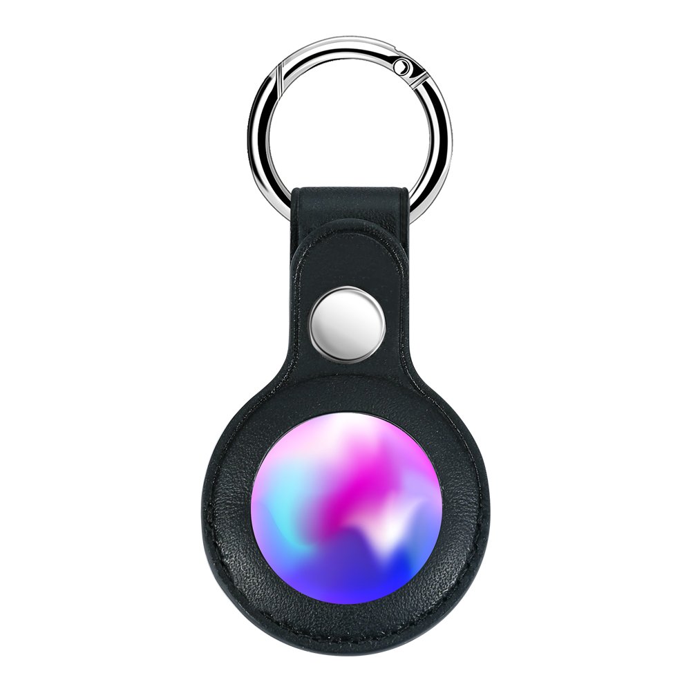 

Брелок Yosyn Leather Key Ring для AirTag с кольцом для ключей черный
