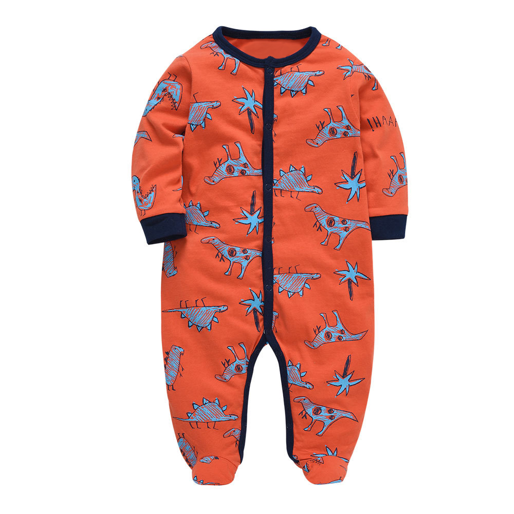 

Человечек детский Добрые динозавры Berni Kids (68 / 6-9 мес) Оранжевый