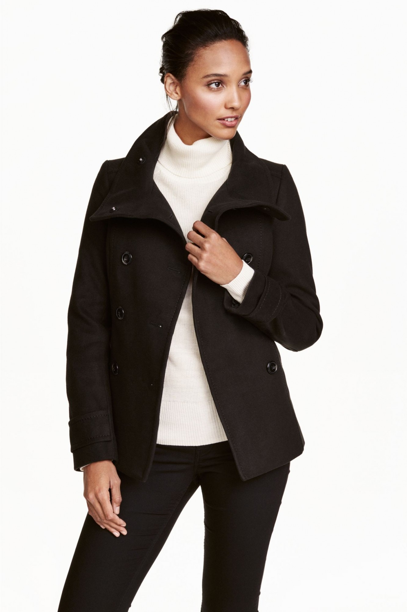 

Пальто H&M 36 черное 390162