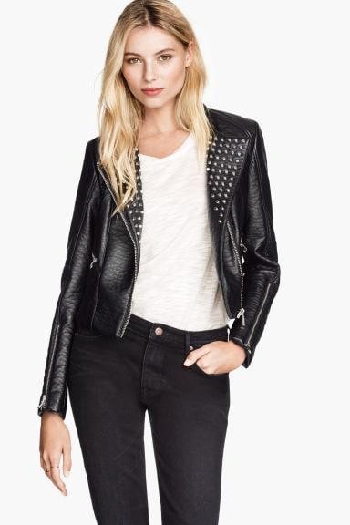 

Куртка из искусственной кожи H&M 34 Черная 248463