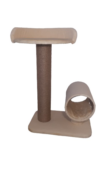 

Мини игровой комплекс когтеточка царапка Лулу для кошки 65x55x35 см Бежевый