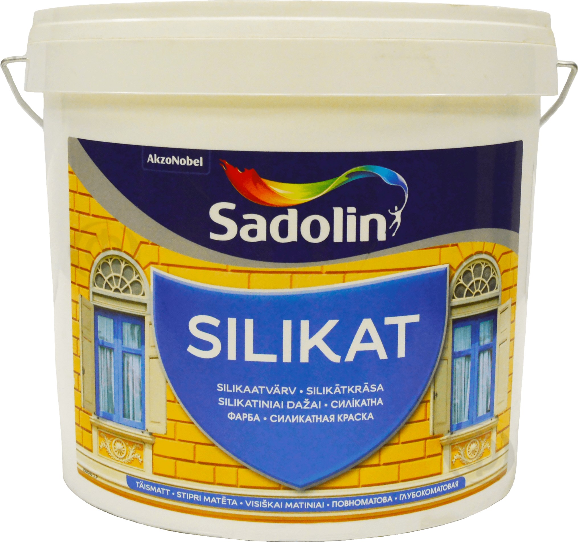 

Краска Sadolin Silikat - силикатная краска для кирпича и бетона, фасадная, белая, BW, 5 л (5072960)