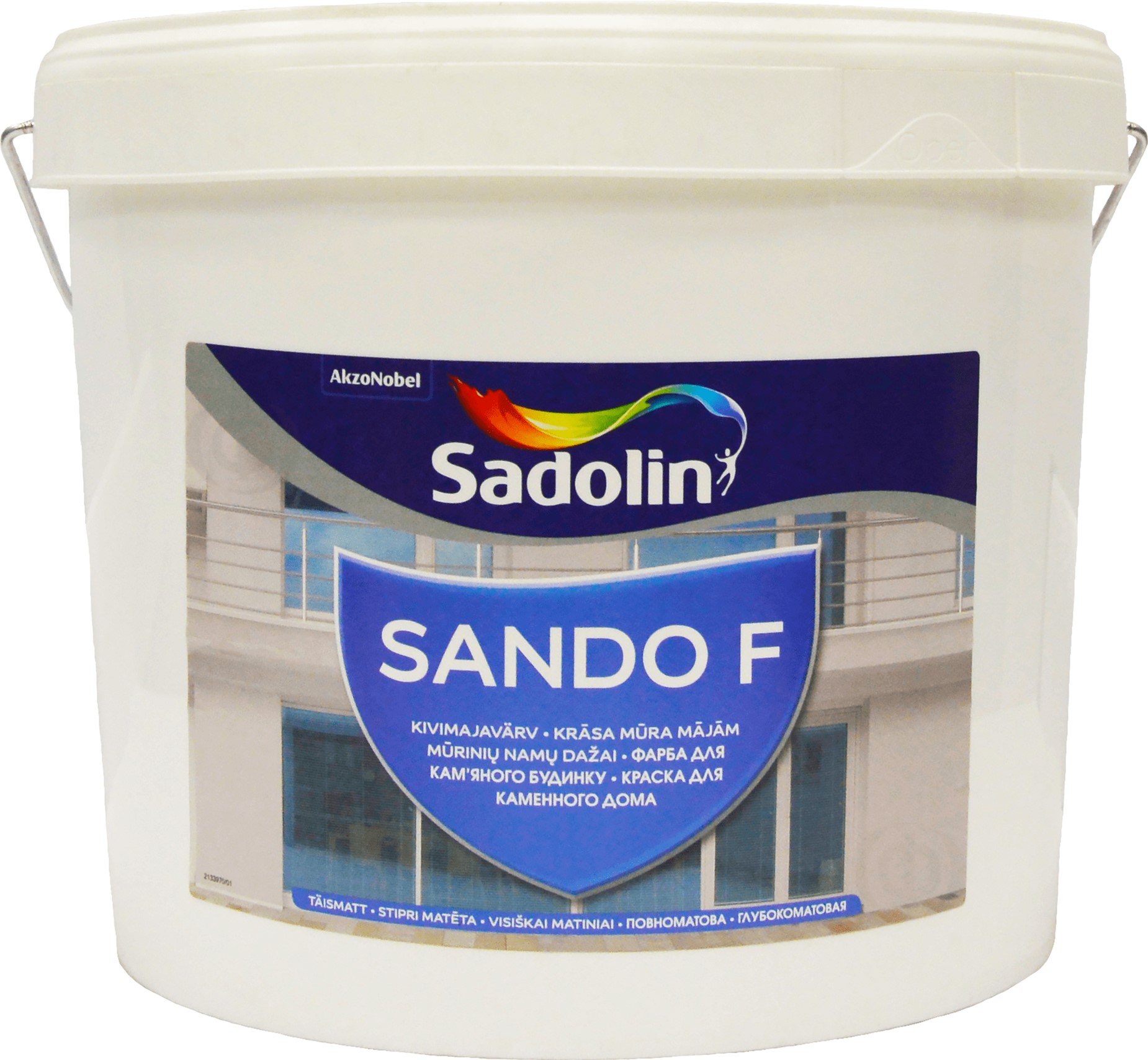

Краска Sadolin Sando F - глубокоматовая водная краска для бетона, белая, BW, 10 л (5072951)