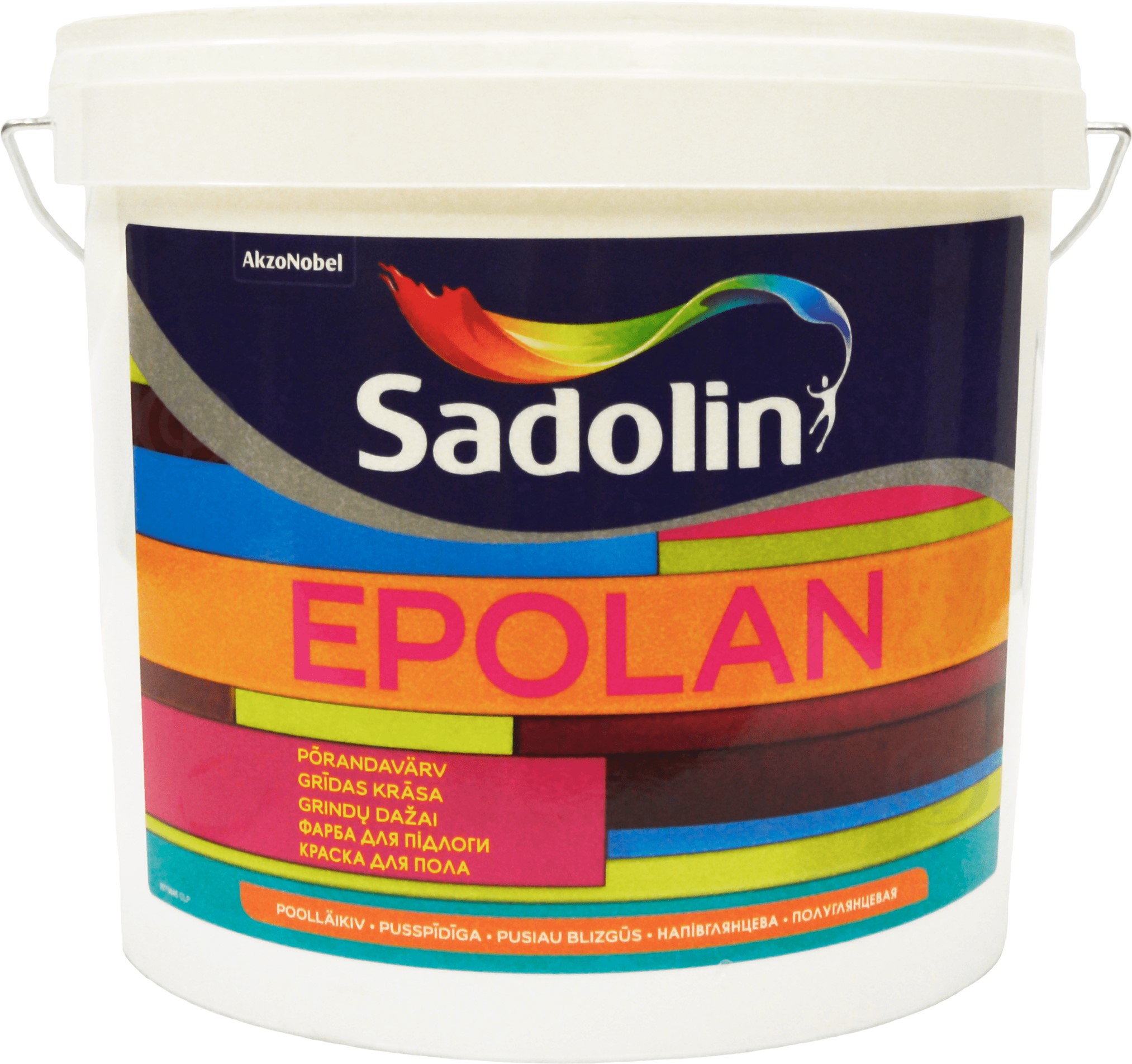 

Краска Sadolin Epolan - полуглянцевая водная краска для пола, белая, BW, 5 л (5220308)