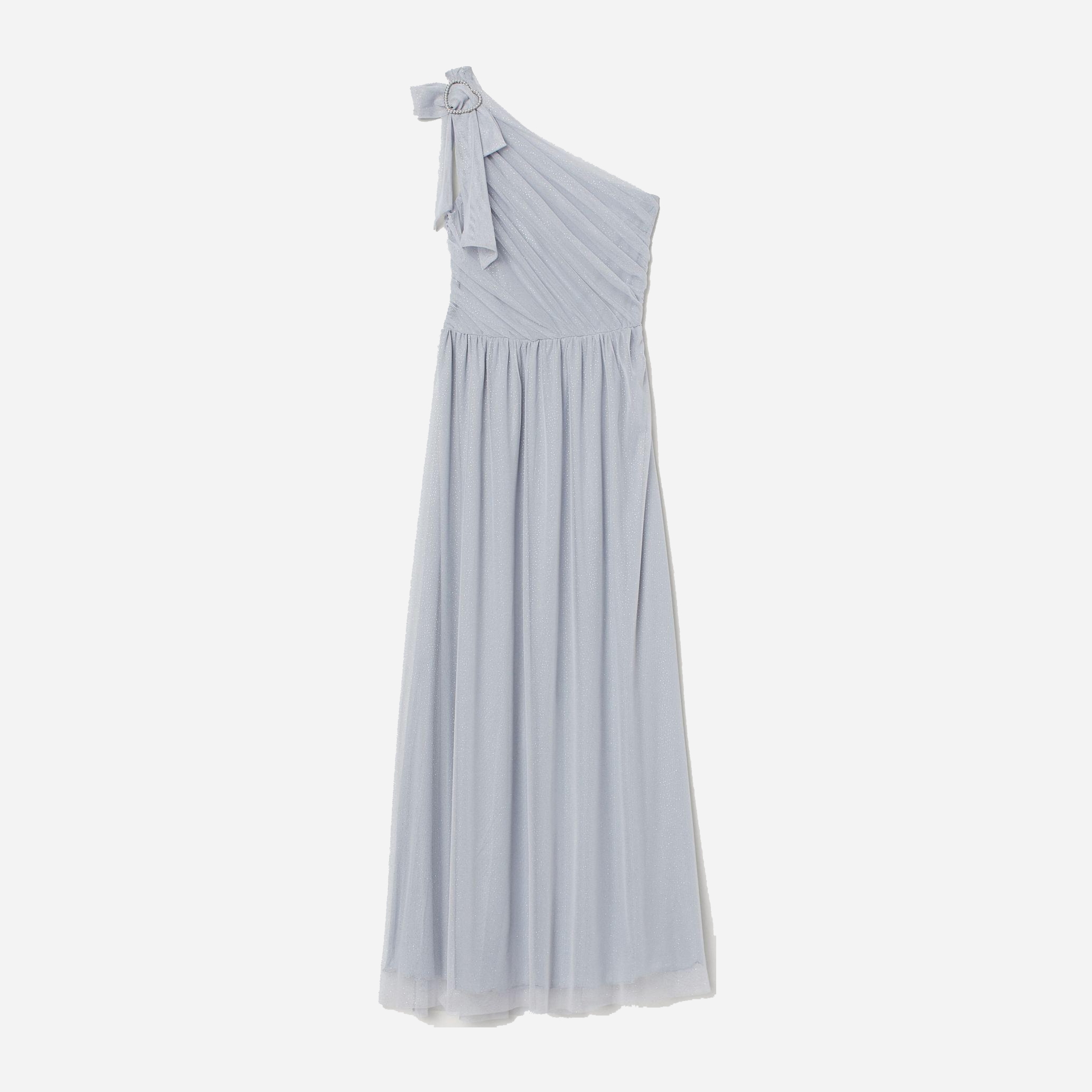 

Платье H&M 8472091-AAFI 34 Голубое с серебристым