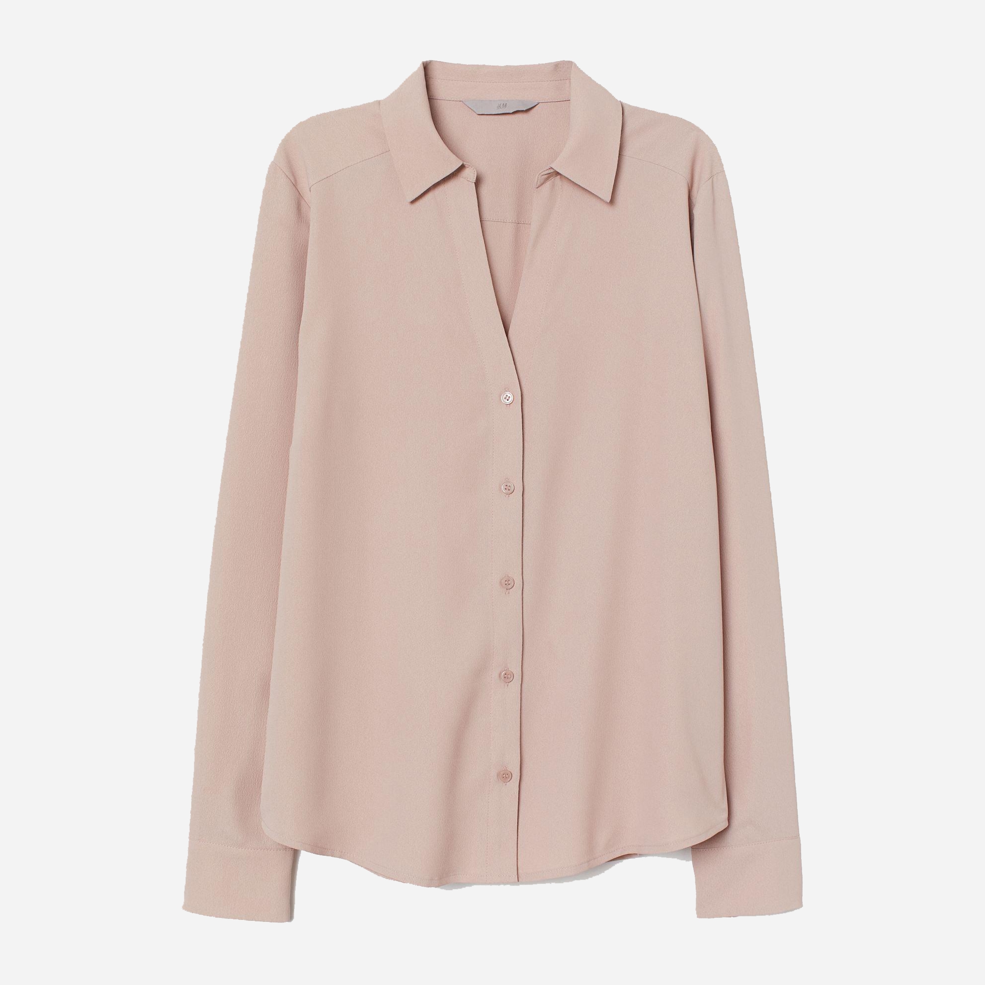 

Рубашка H&M 7628460-ACUH 34 Бледно-розовая