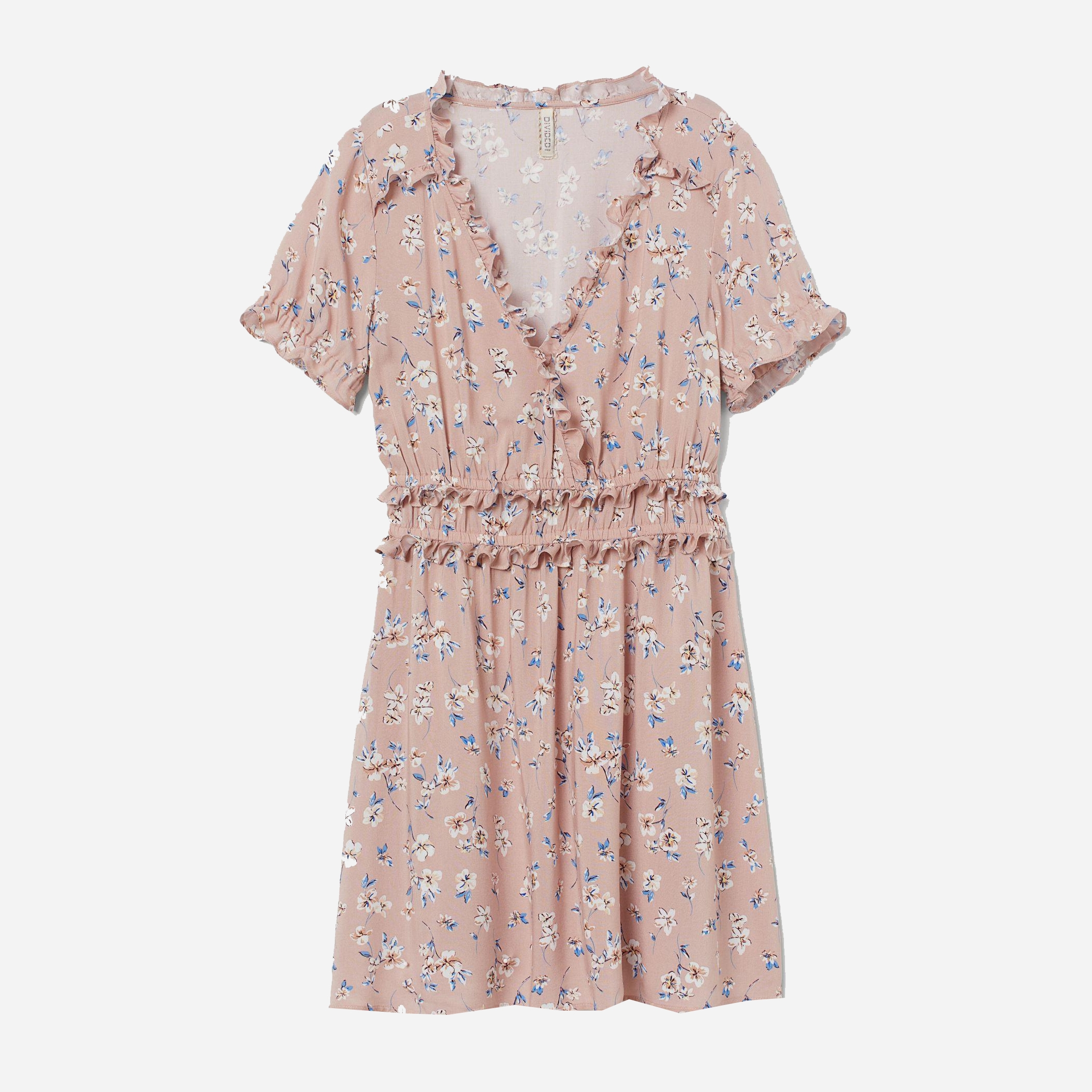 

Платье H&M 7612340-AEOA 36 Темно-розовое с разноцветным