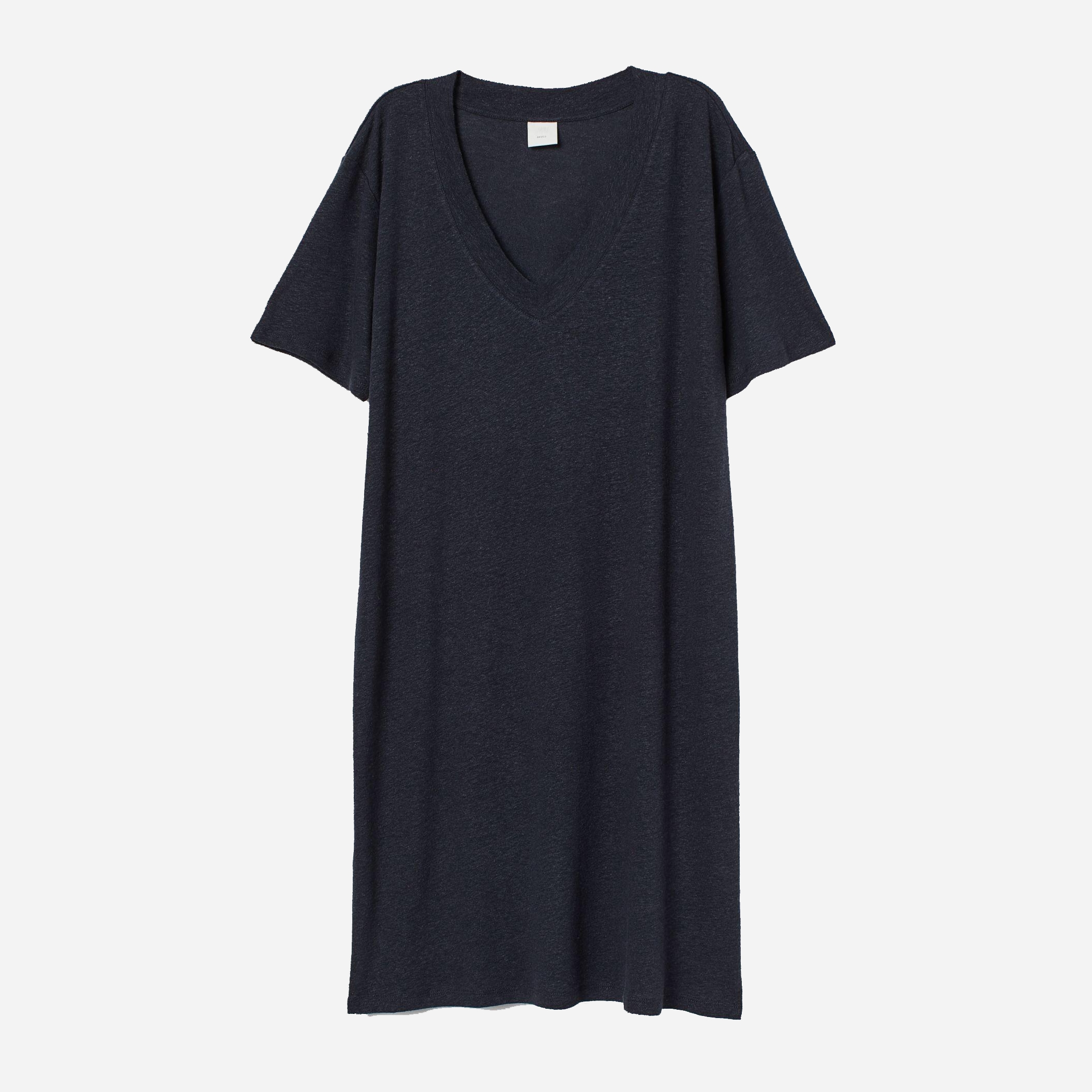 

Платье H&M 8205051-AAQJ L Темно-синее
