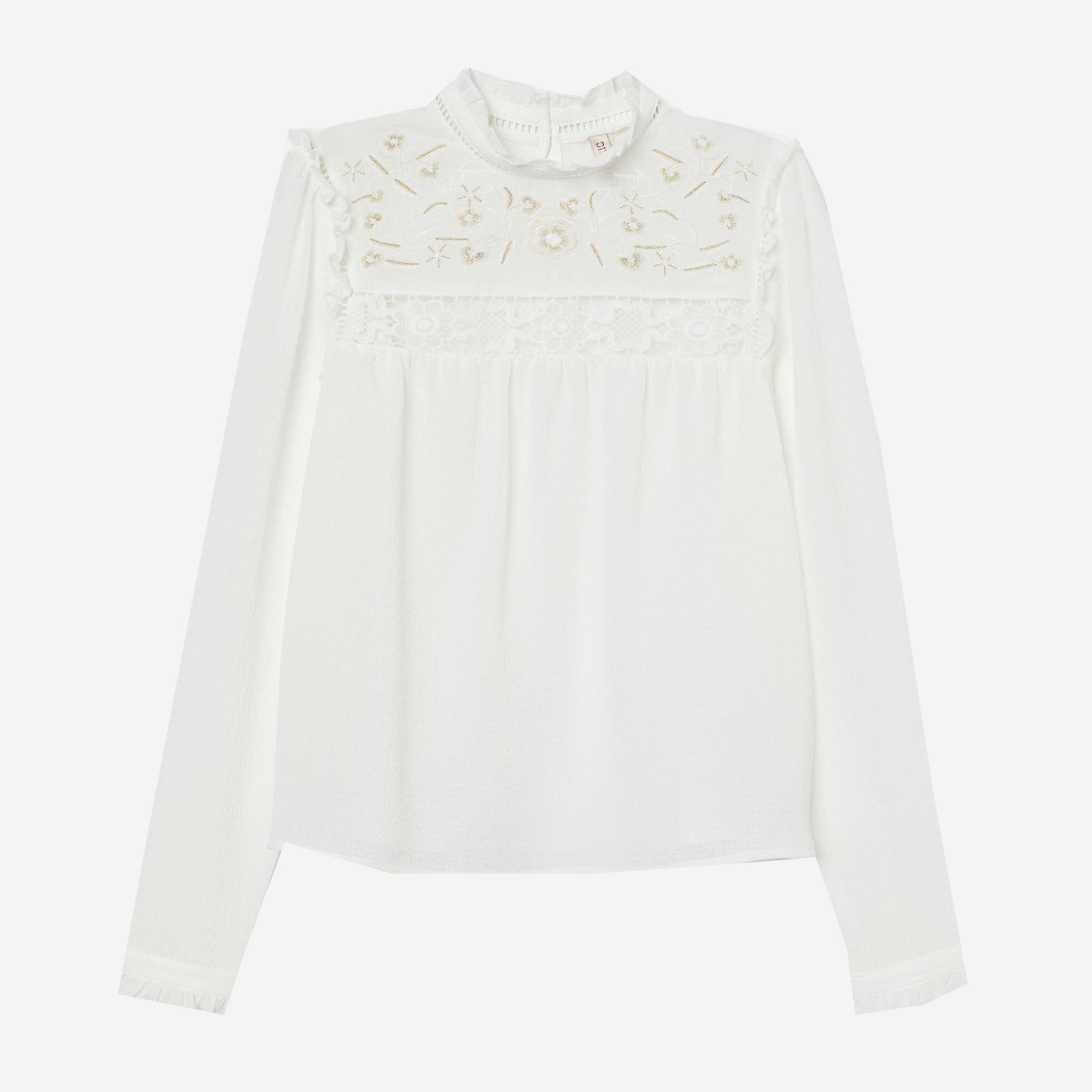 

Блузка H&M 7828171-ABAK 32 Молочная