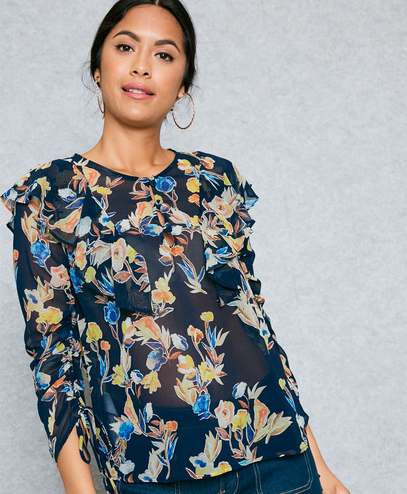 

Блуза MANGO MNG81058816 M Різнокольоровий