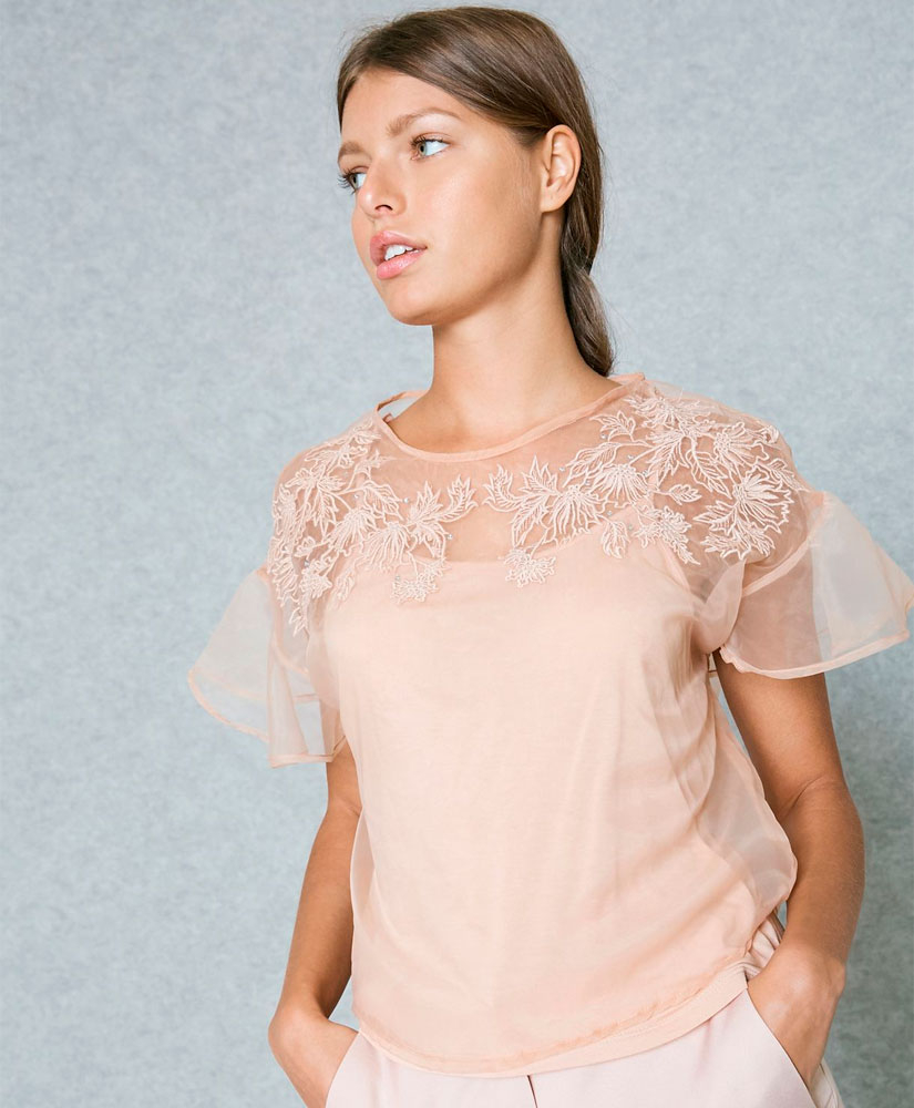 

Toп MANGO MNG83007601 S Бежевий