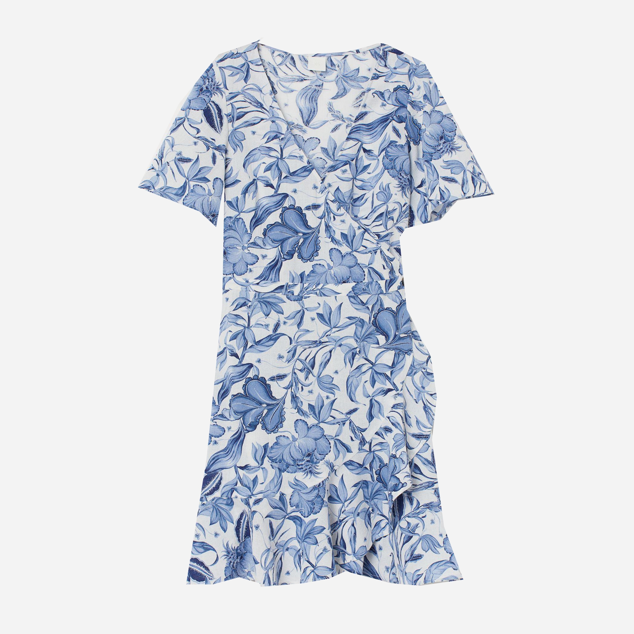 

Платье H&M 7449060-ACSA 36 Белое с синим