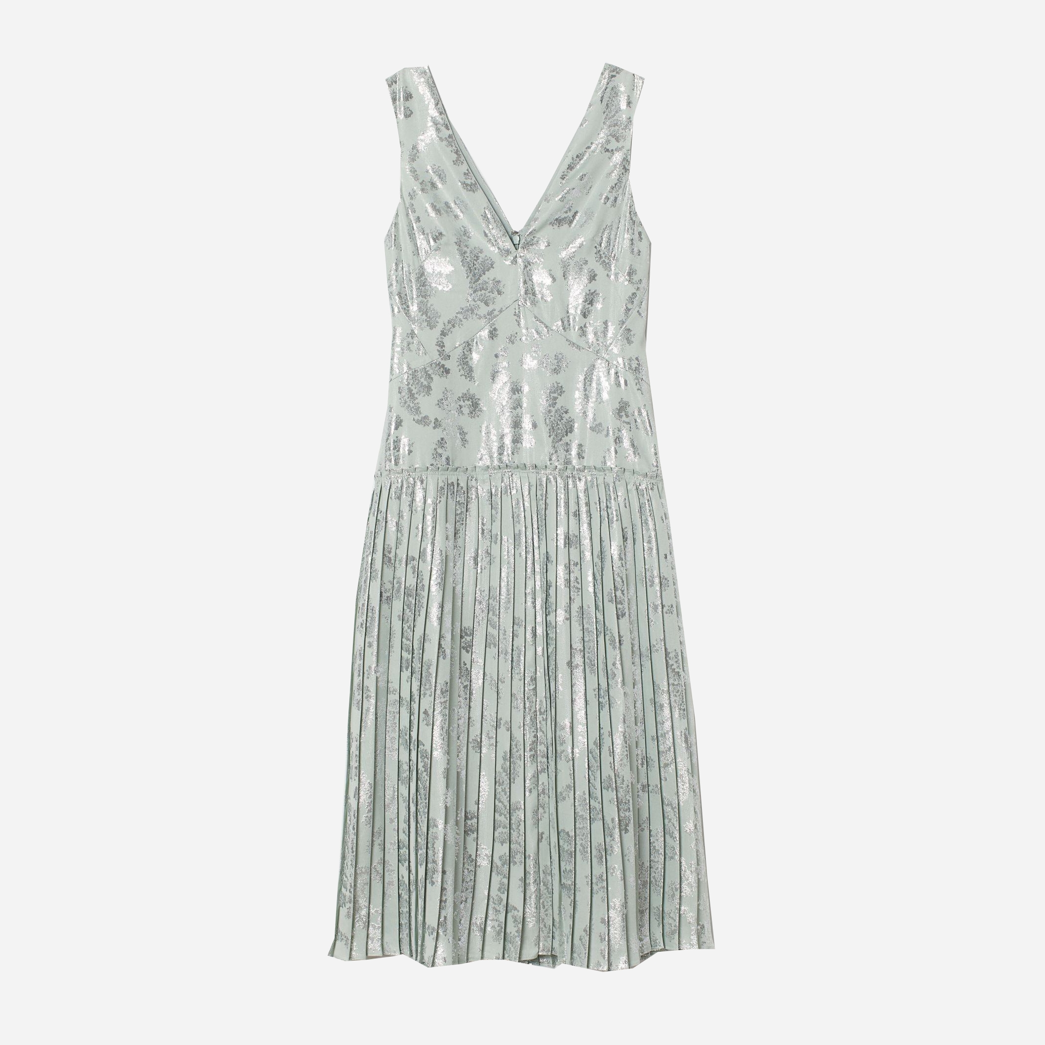 

Платье H&M 7376139-ADXK 34 Мятное с серебристым