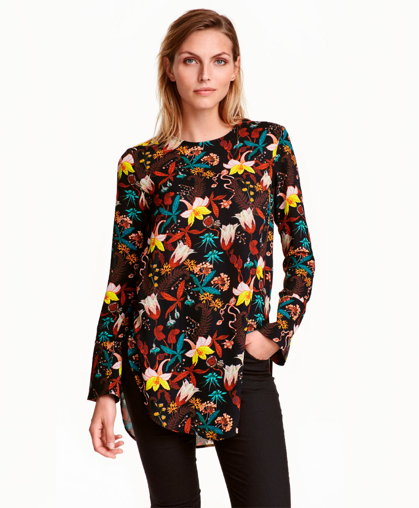

Туніка H&M 13161  Чорний / кольоровий, Туніка H&M 13161 40 Чорний / кольоровий