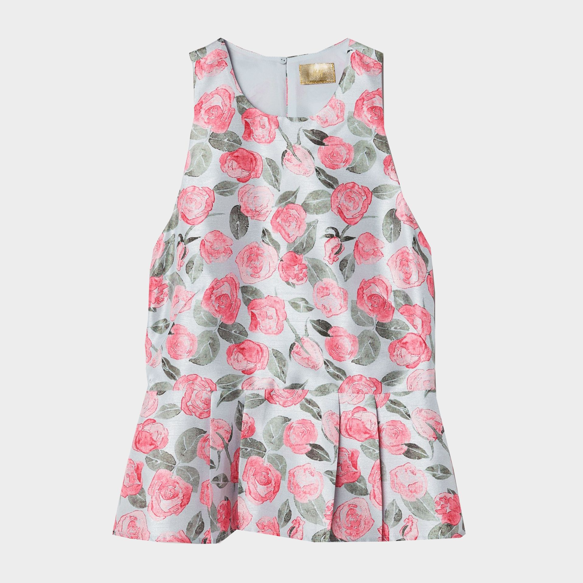 

Блузка H&M 6255347-ABDD 38 Голубая с разноцветным