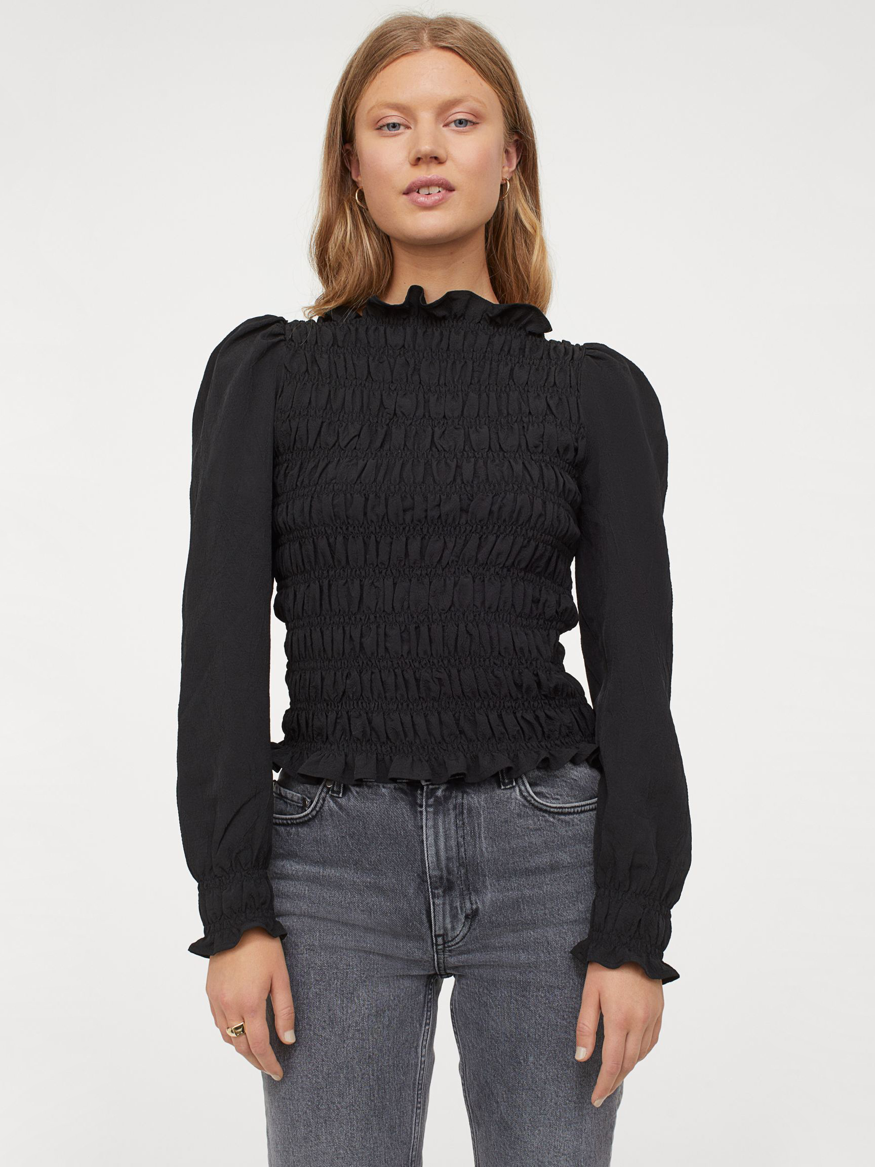 

Блузка H&M 1202-8819422 XXL Черная