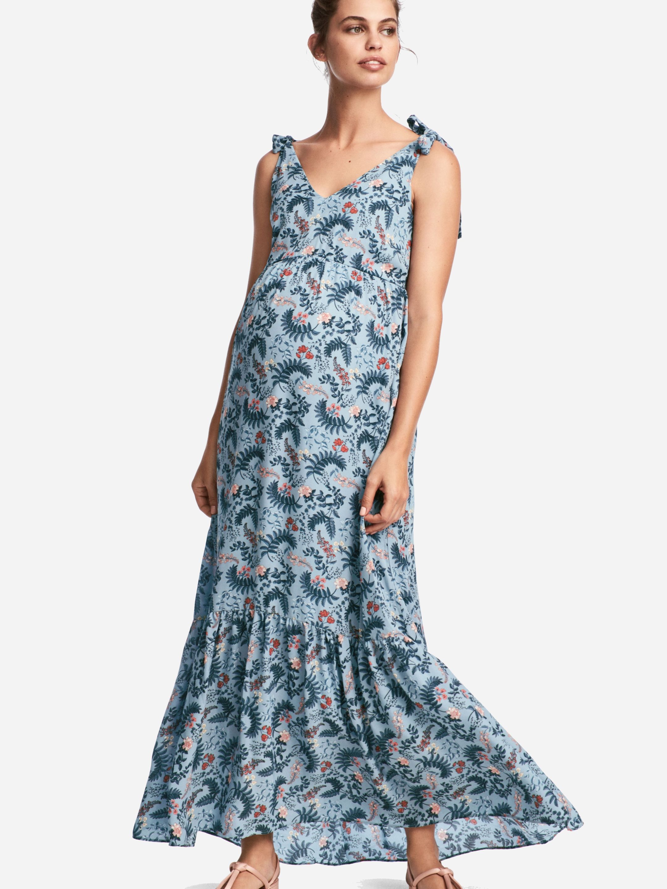 

Платье H&M 5032006-AAYV S Синее с разноцветным